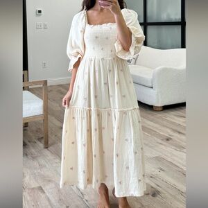 Cream Maxi Dress